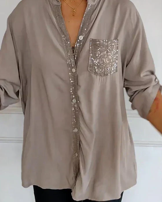 Jessica® | Casual Top With Buttons And Sequins - Image 9