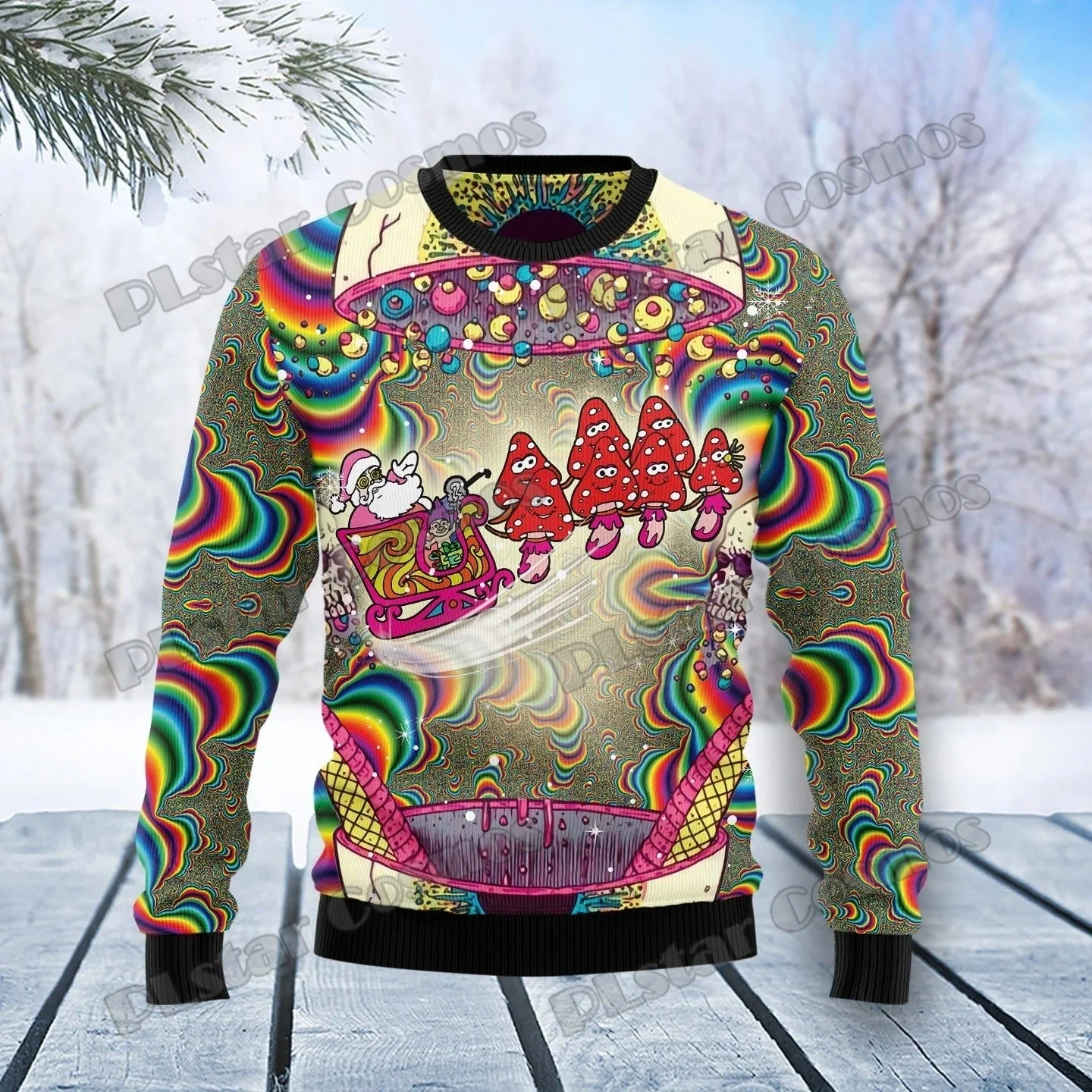 Jessica | Unisex Christmas jumper with festive motifs - Image 3