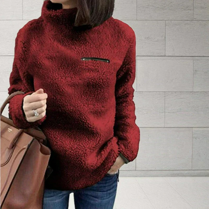 Jesusa | Long sleeve turtleneck sweater for women - Image 3