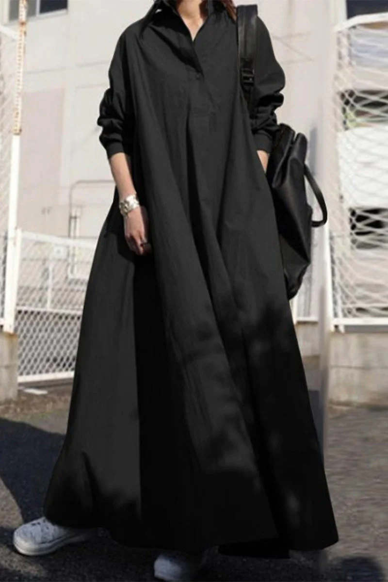 Jimena | Casual simplicity, fixed POLO collar, princess dresses - Image 3