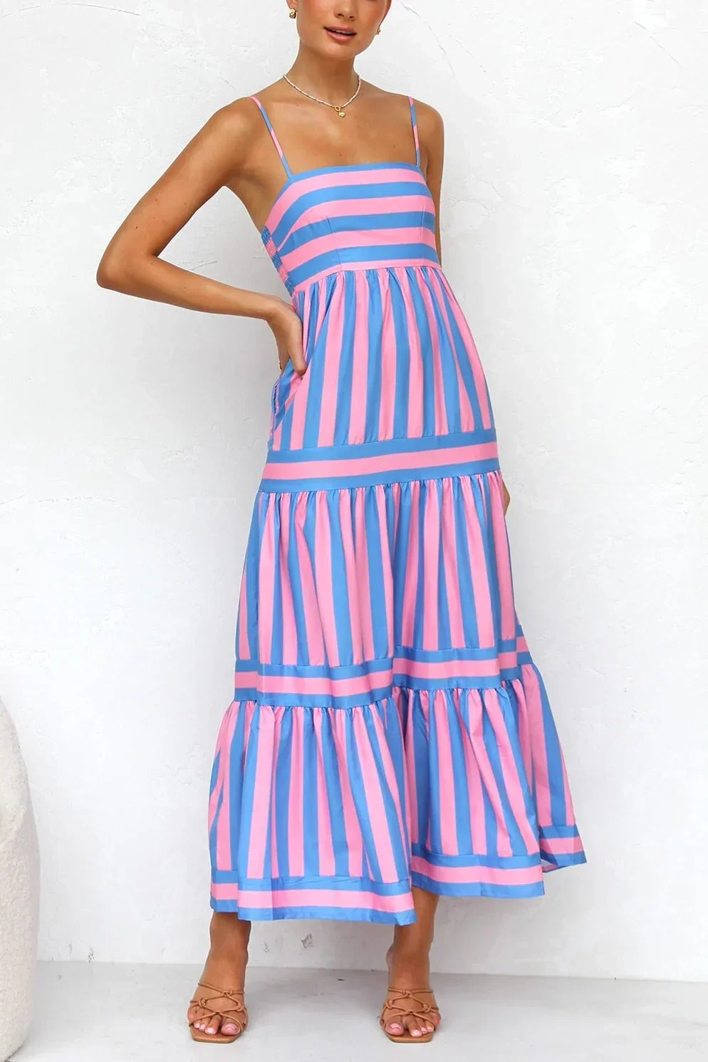 Jimena® | Dress Pink/Blue - Image 3