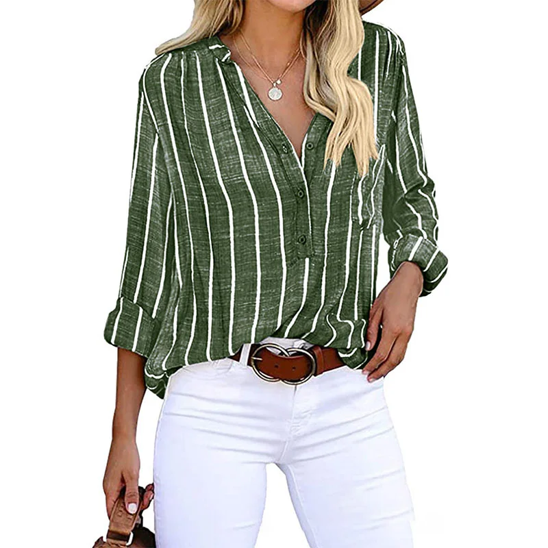 Jimena® | Elegant Casual Striped Blouse For Women - Image 5
