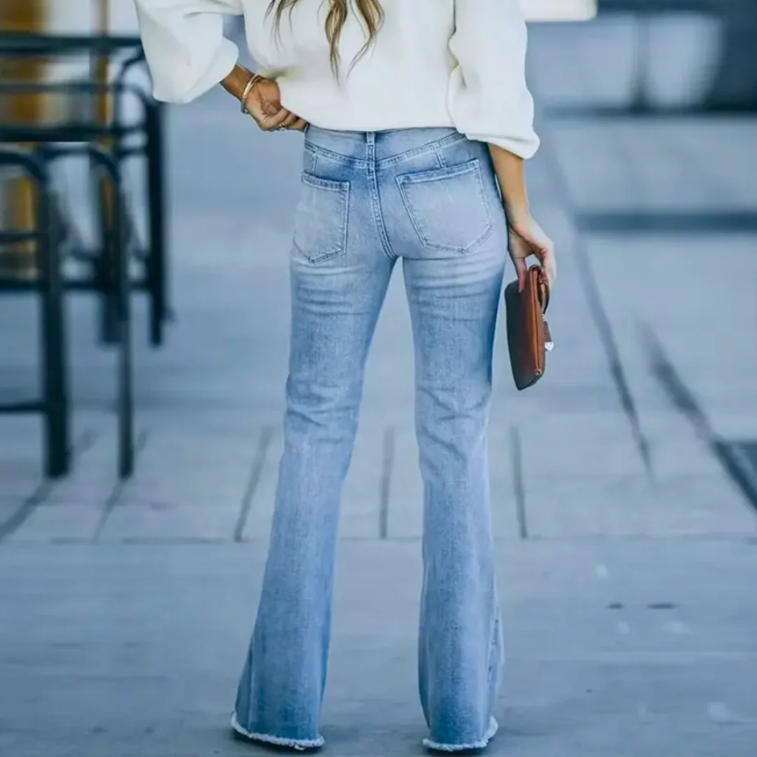 Jimena® | High Waist Flared Trousers - Image 2