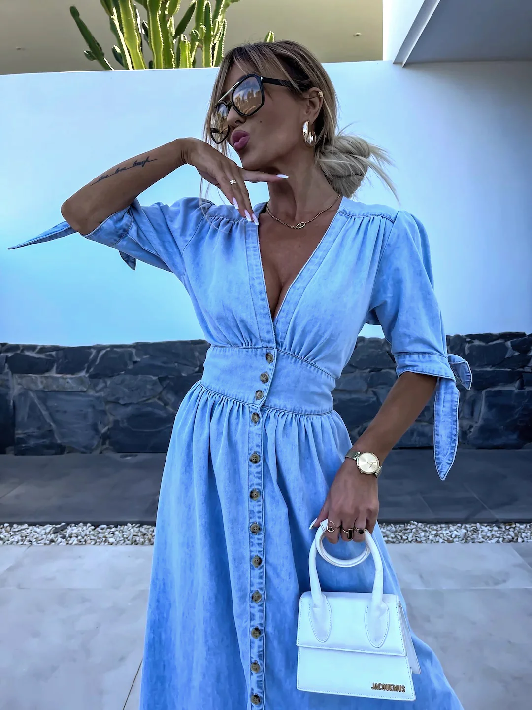 Jimena® | Maxi Dress In Denim - Image 3