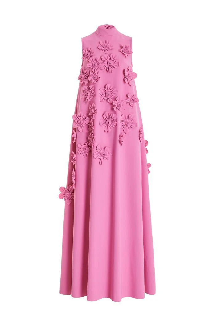 Jimena® | Sleeveless Maxi Dress With Floral Embellishment - Image 3