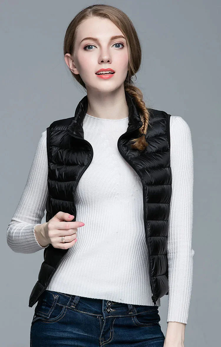 Jimena | Ultralight, sleeveless, elegant half jacket for women - Image 4