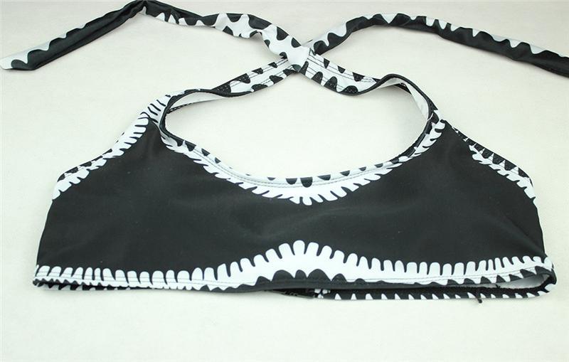 Johana® | Black And White Bandeau Bikini - Image 2