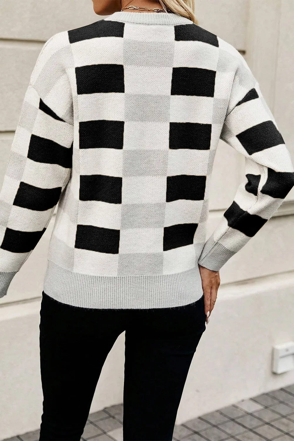 Josefa | Color block crew neck sweater - Image 7