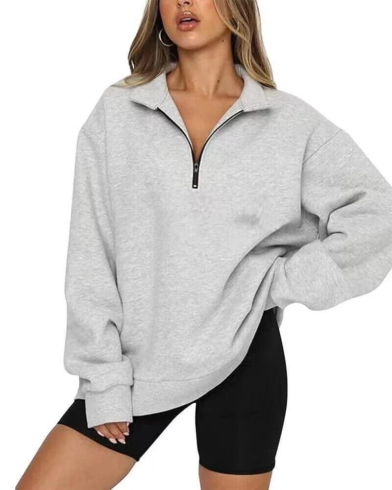 Josefa | Casual women's sweater with zip - Image 4