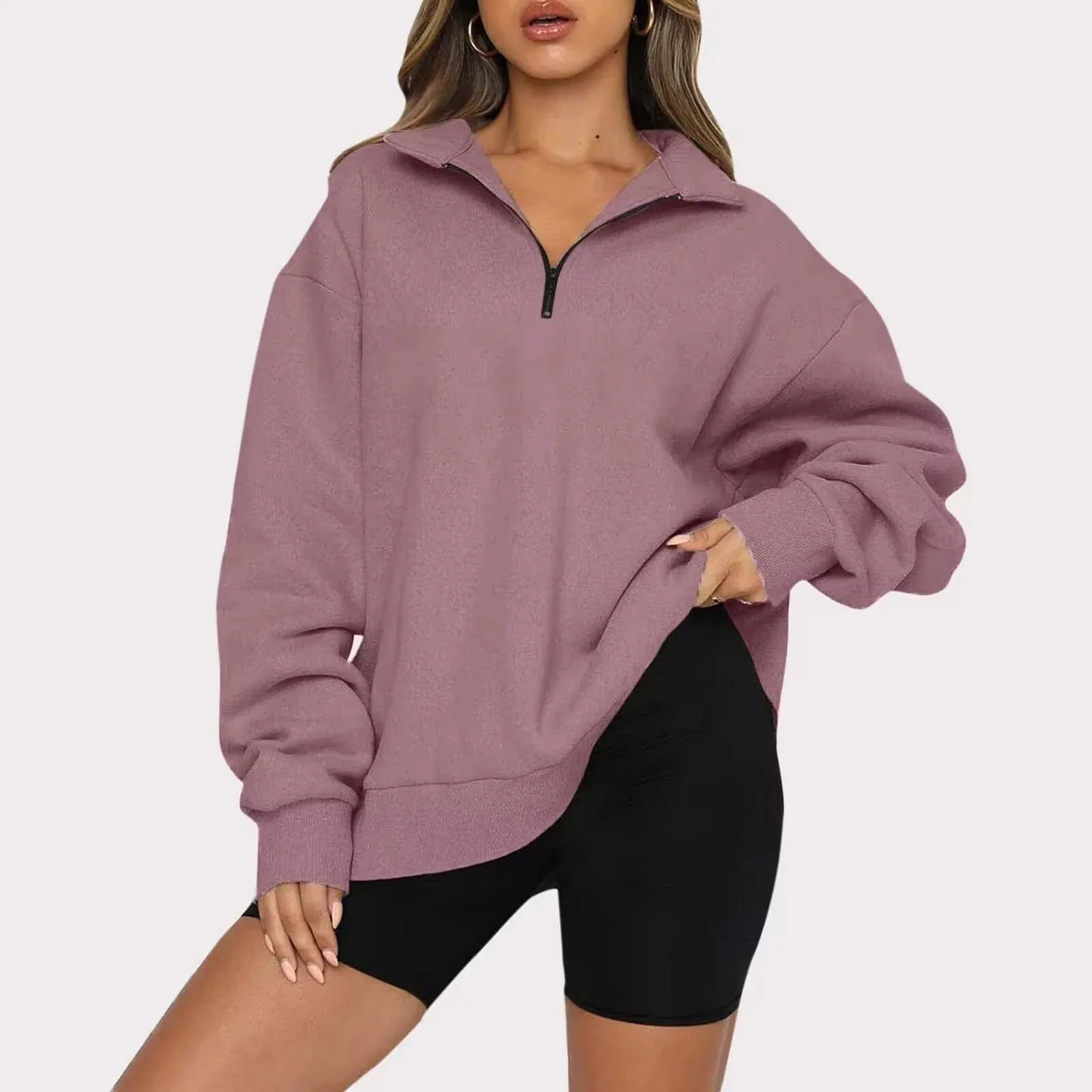 Josefa | Casual women's sweater with zip - Image 6