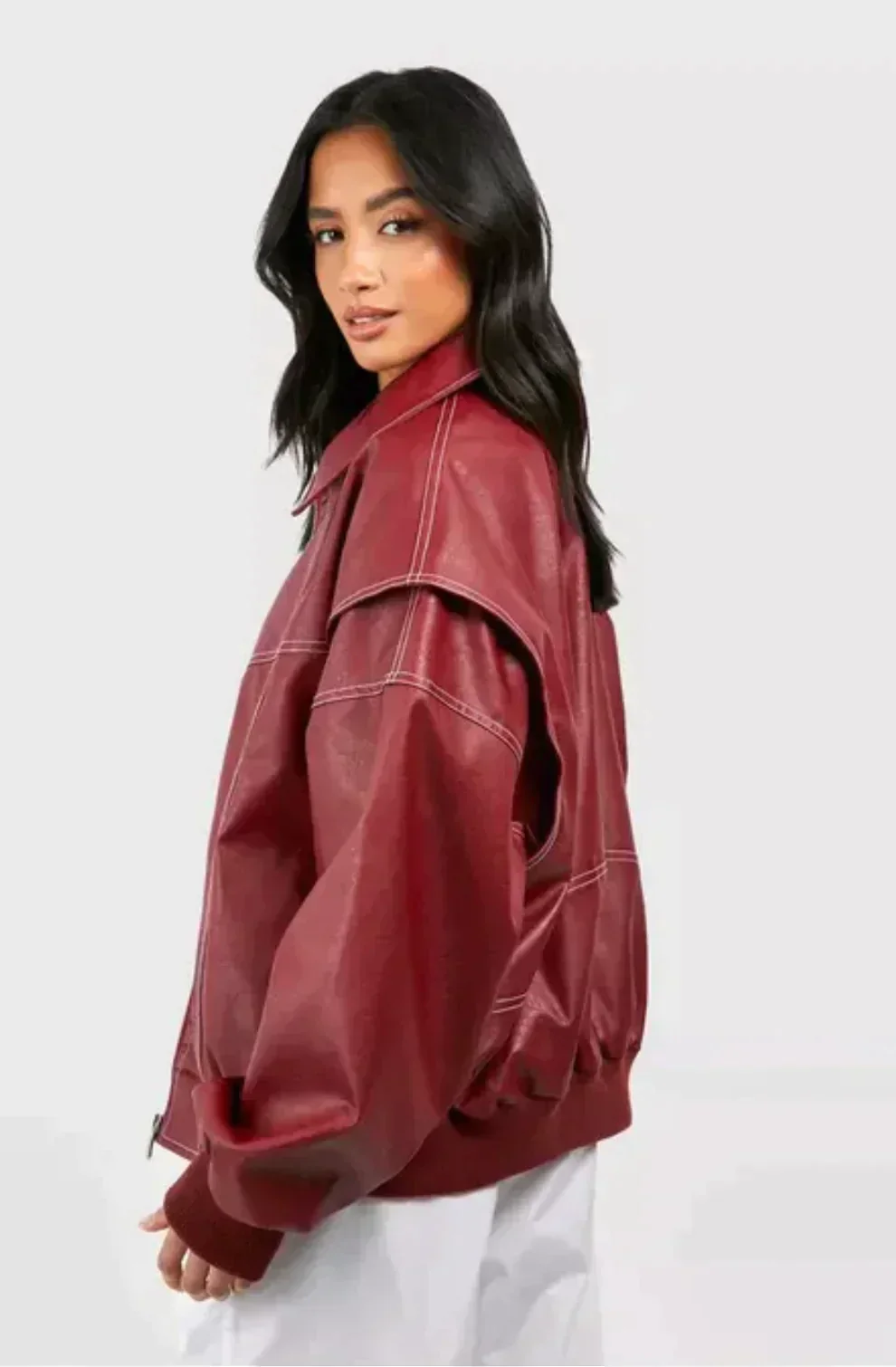 Josefina® | oversized leather jacket - Image 3