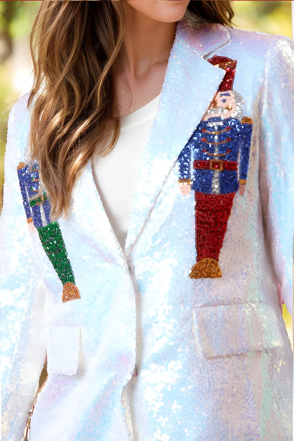 Josefina | Sequin Nutcracker Long Sleeve Blazer - Image 5