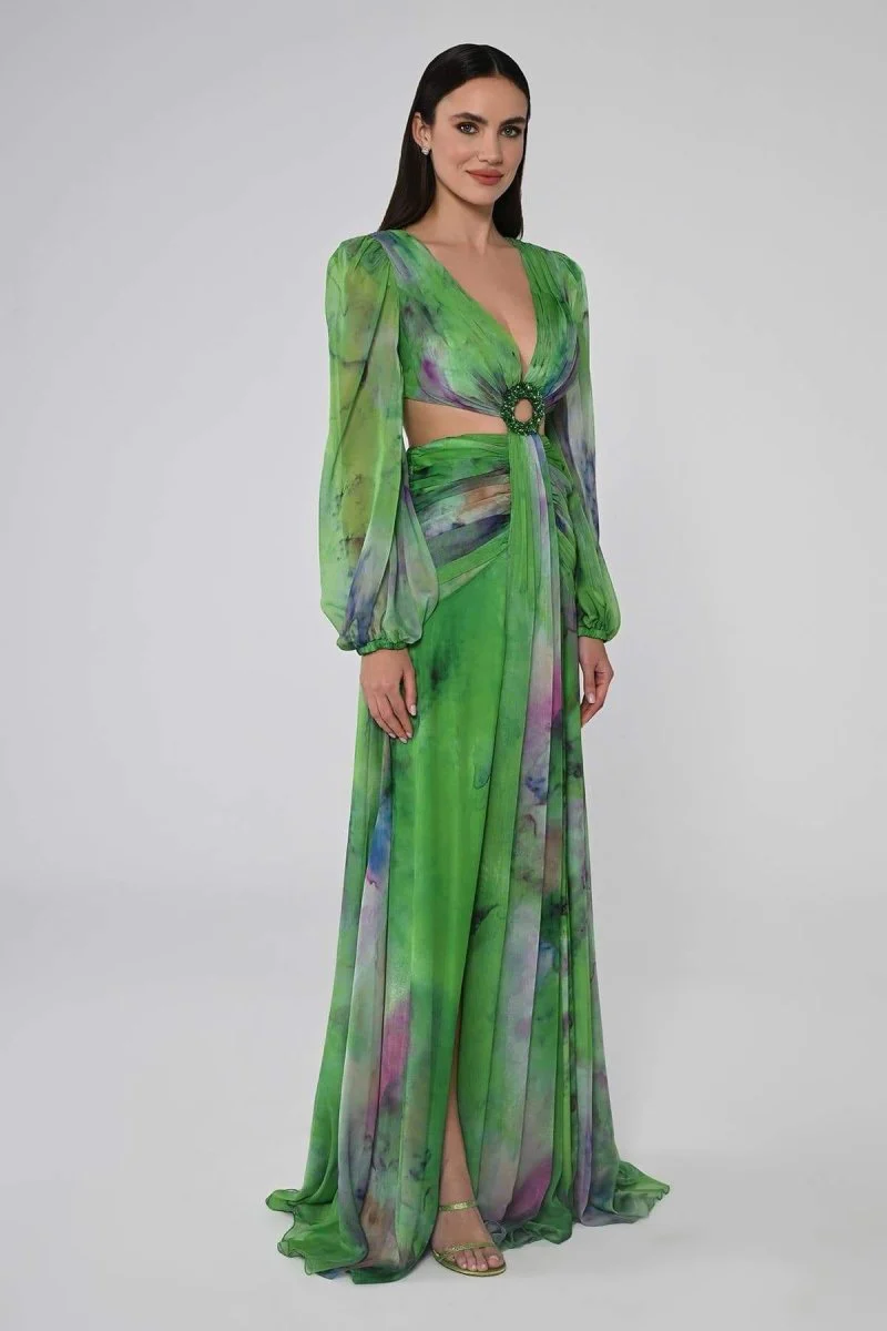 Josefina® | V-Neck Maxi Dress With Double Slits - Image 2