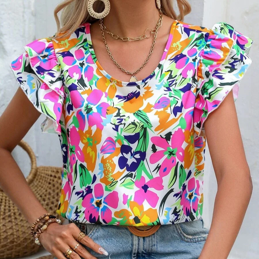 Josefina® | Women'S Floral Top With Puff Sleeves - Image 3