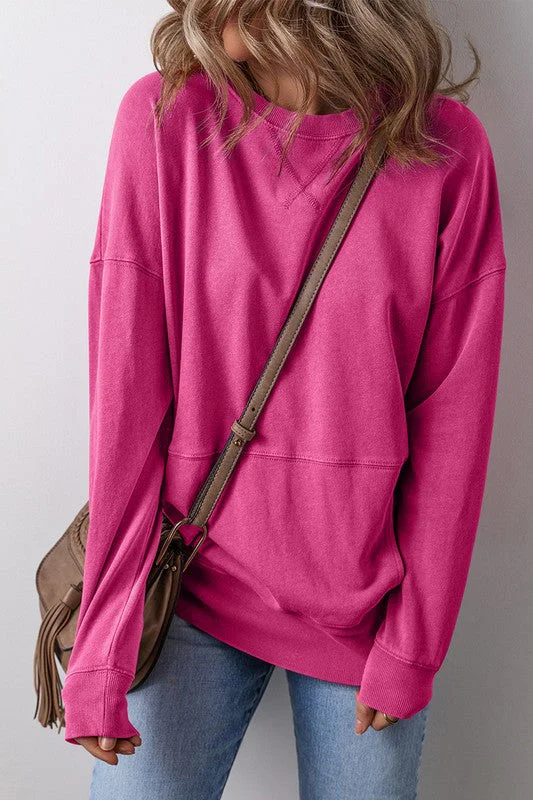 Josefina | Women's sweatshirt with crossed seams and pockets - Image 6