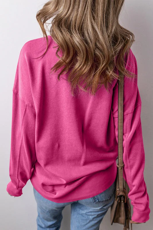 Josefina | Women's sweatshirt with crossed seams and pockets - Image 7