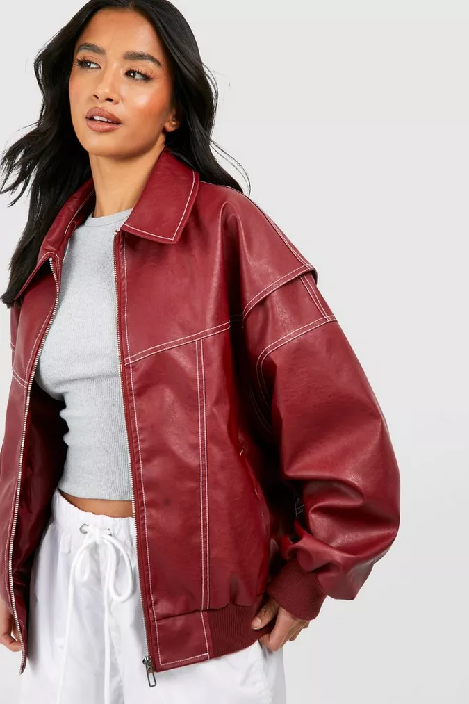 Josefina | oversized leather jacket