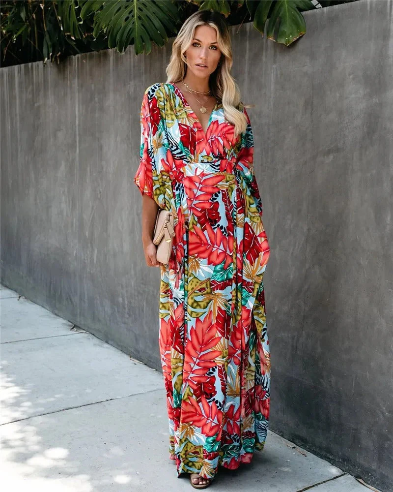 Juana® | Summery, Loose Kimono Maxi Dress - Image 5