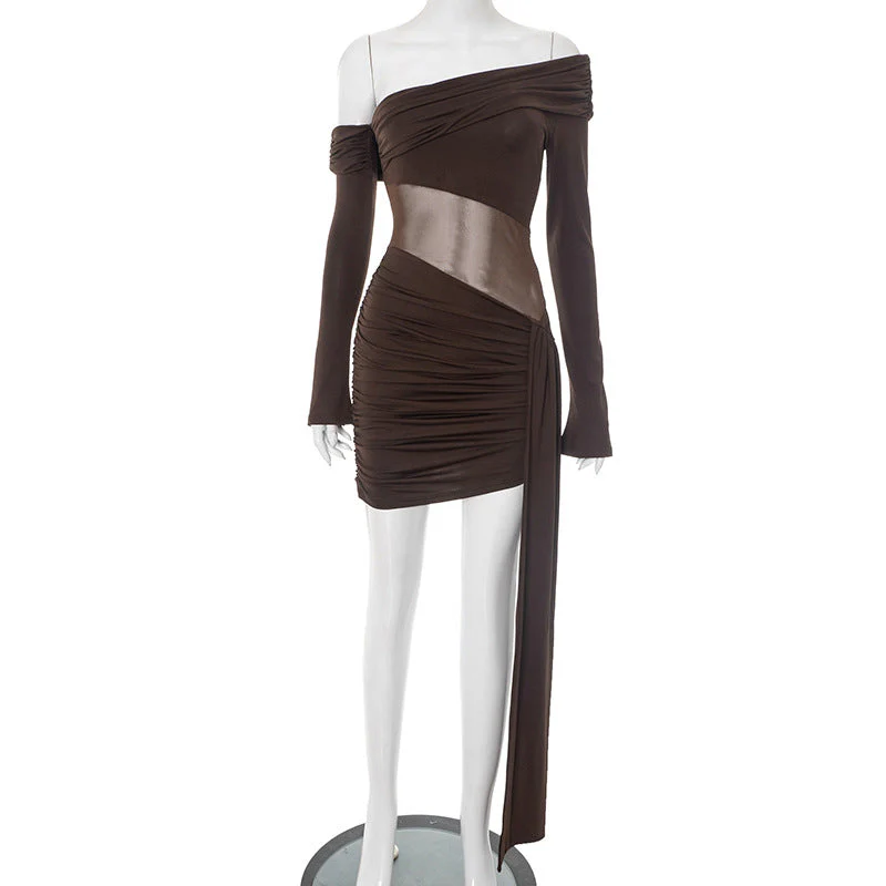 Juana® | Women'S Asymmetric Wrap Dress With Ruffles And Long Sleeves - Image 6