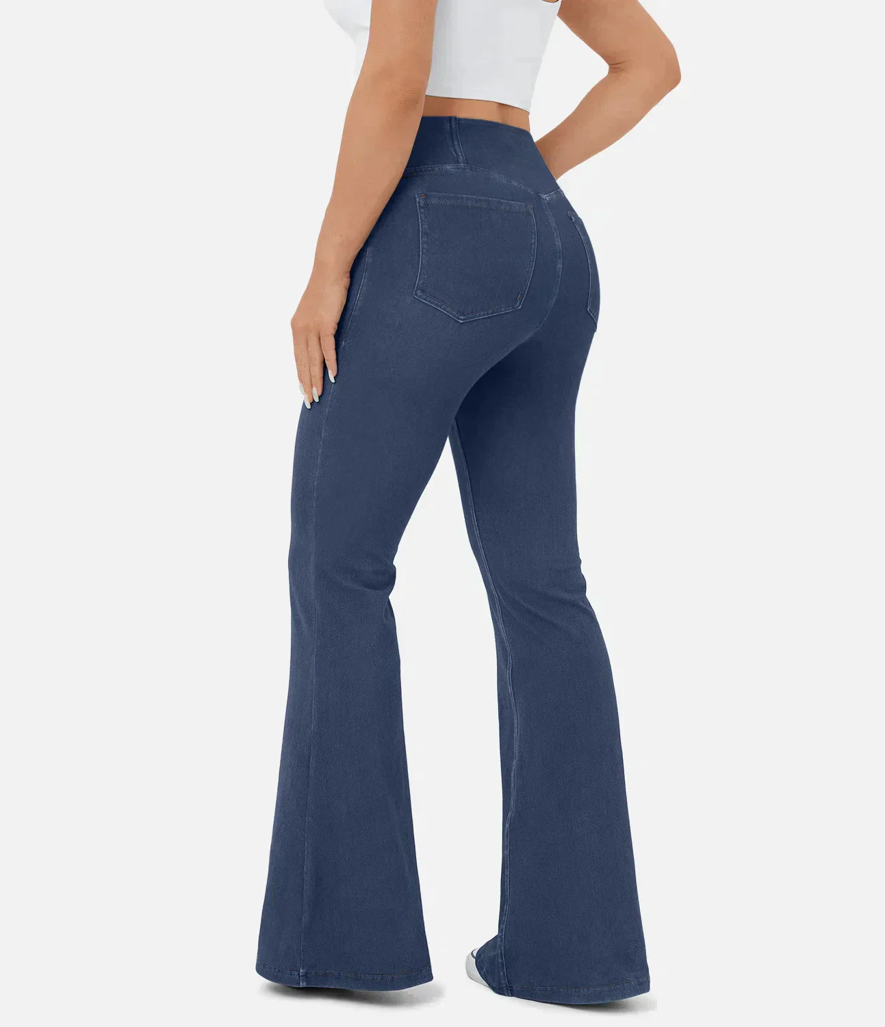 Juana® | Women's high-waisted retro flare pants with crossover waistband - Image 10