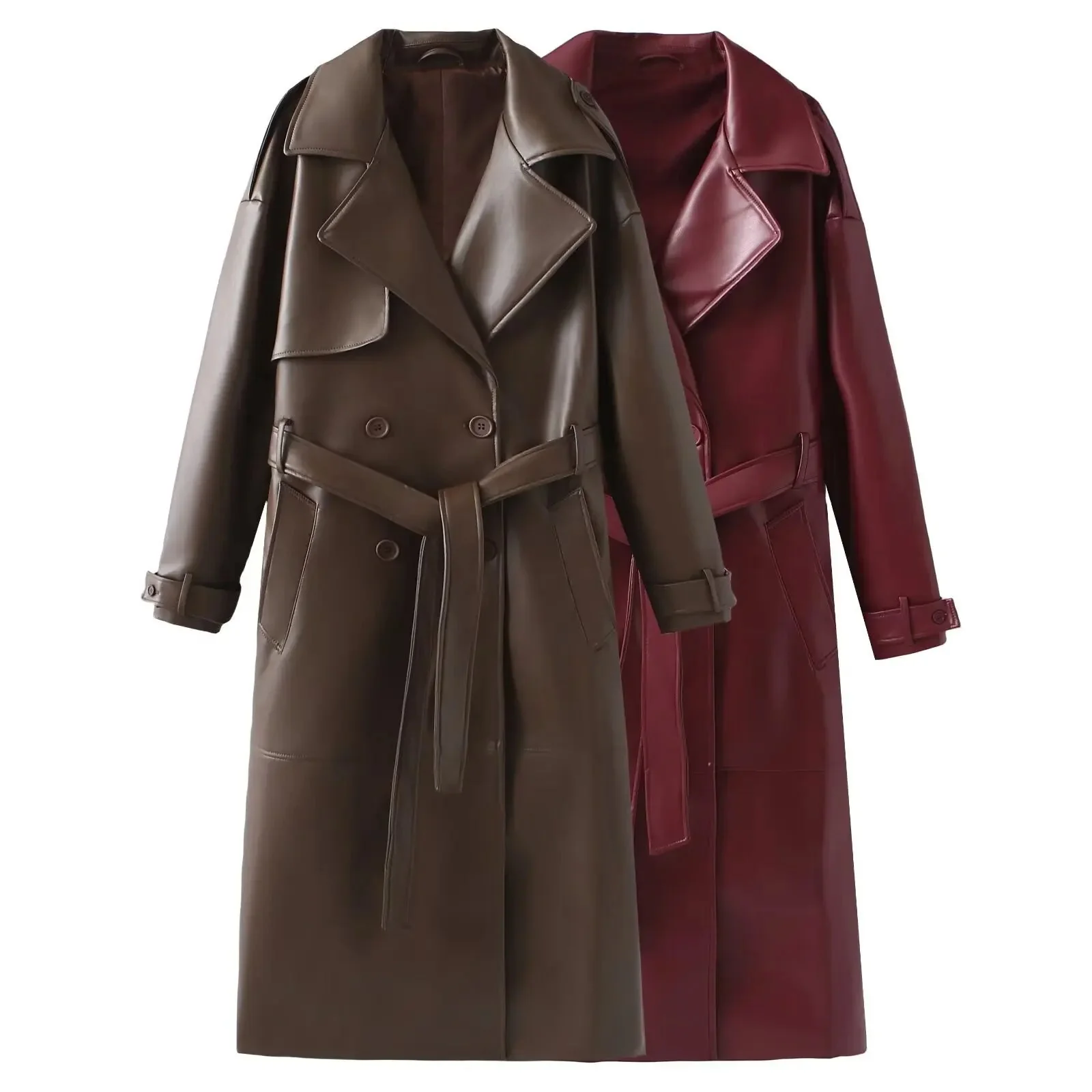 Julia® | 2025 Veste femme en simili cuir bordeaux - Image 5