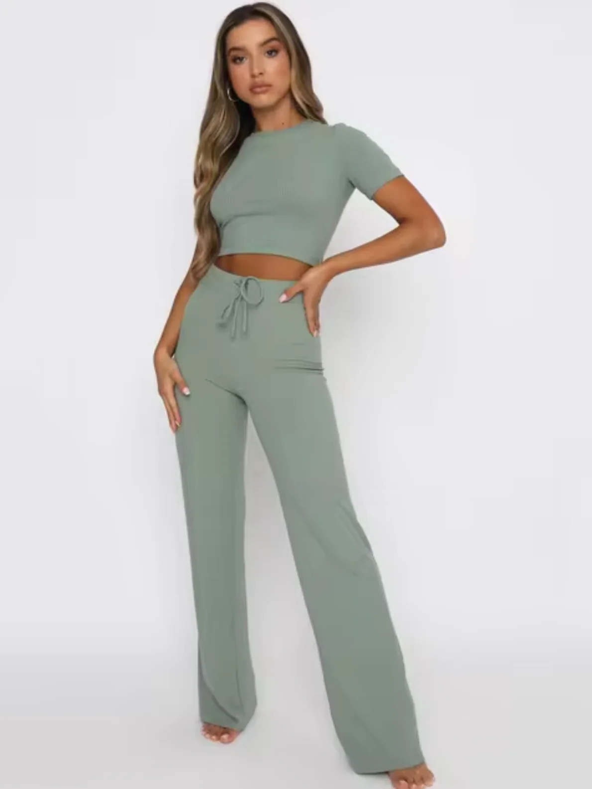 Julia® | Crop Top And Pants Set - Image 4