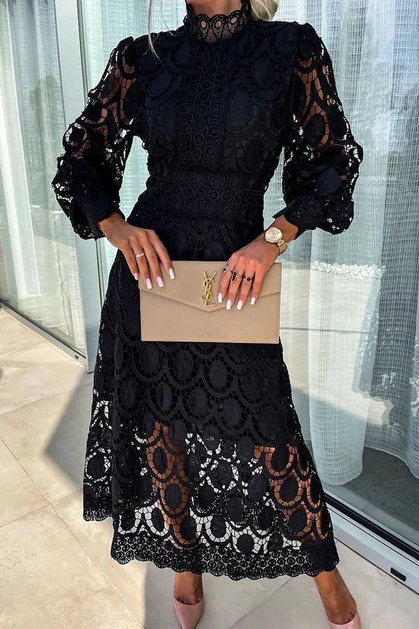 Julia® | Elegant Long Lace Dress - Image 4