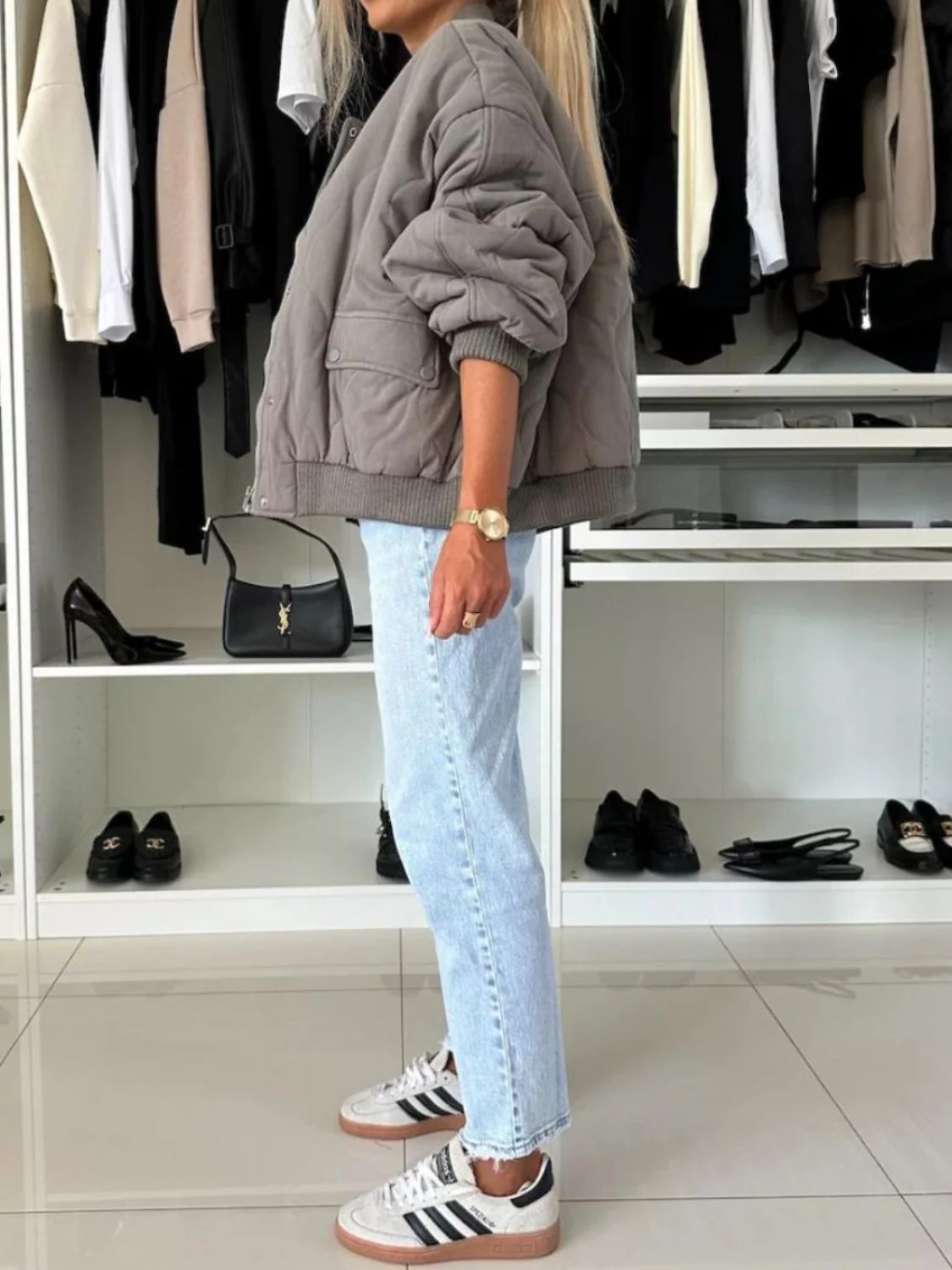 Juliana | Long-sleeved jacket with baseball collar and snap-down function - Image 3