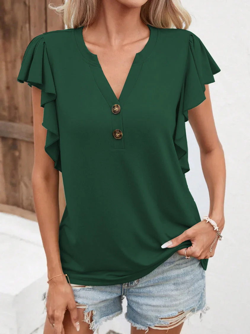 Juliana® | Women'S Blouse With Ruffle Details And Button Closure - Image 10