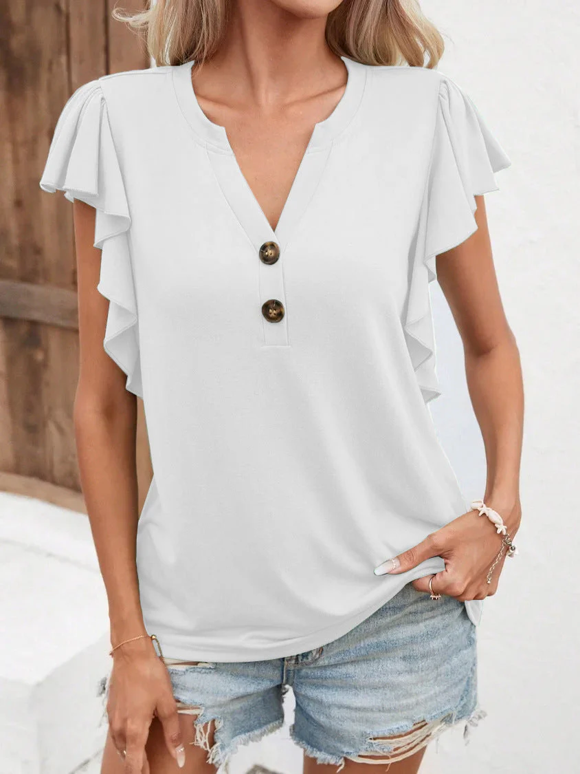 Juliana® | Women'S Blouse With Ruffle Details And Button Closure - Image 11