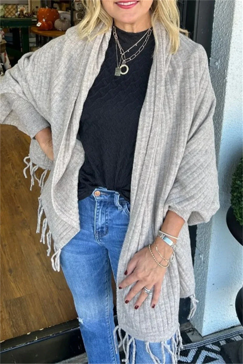 Julianna | Casual cardigan with tassels for everyday use