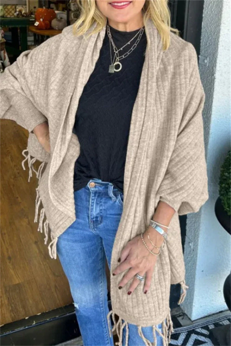 Julianna | Casual cardigan with tassels for everyday use - Image 4