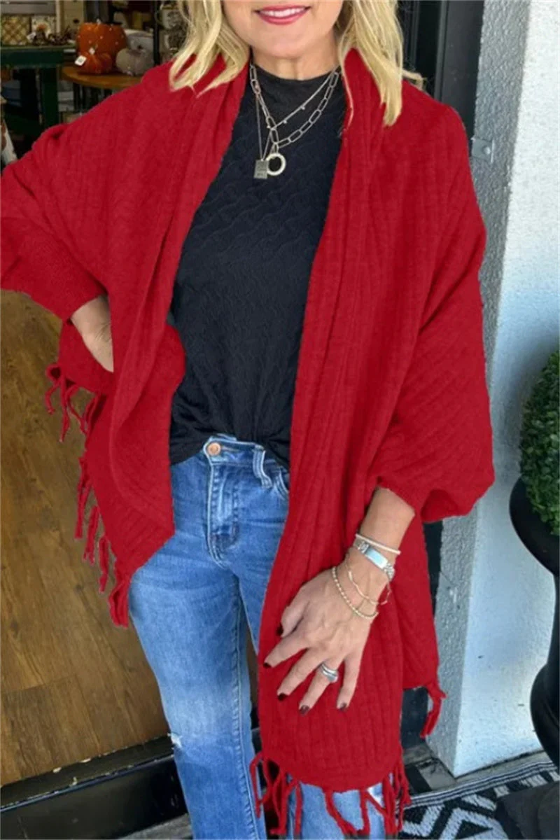 Julianna | Casual cardigan with tassels for everyday use - Image 9
