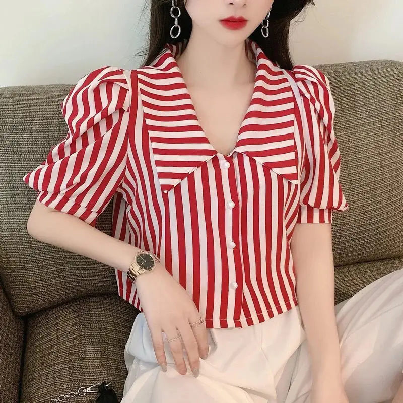 Julieta® | Blouse With Stripes And Puff Sleeves - Image 2