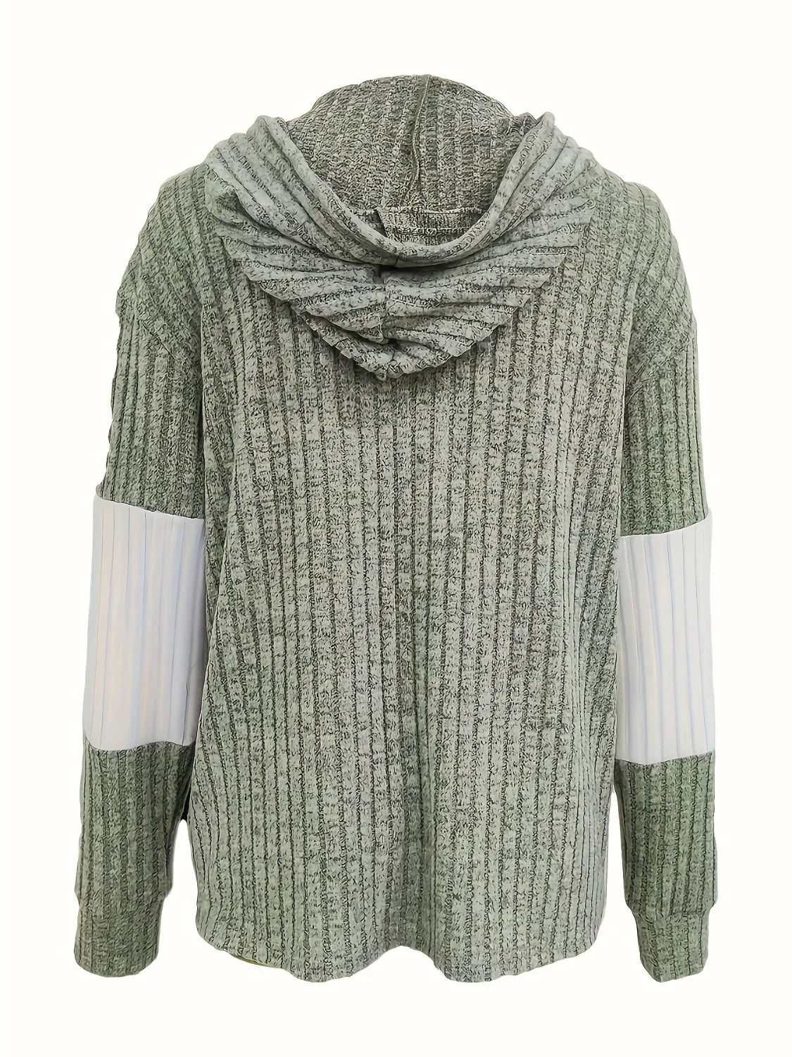 Julieta | Hooded jacket with drawstring and contrast zip - Image 3