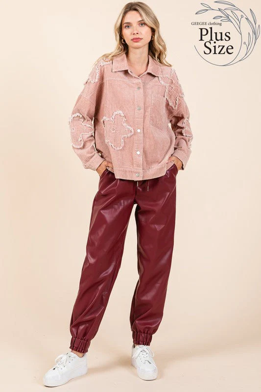 Julieta | Plus corduroy jacket with dropped shoulders - Image 13