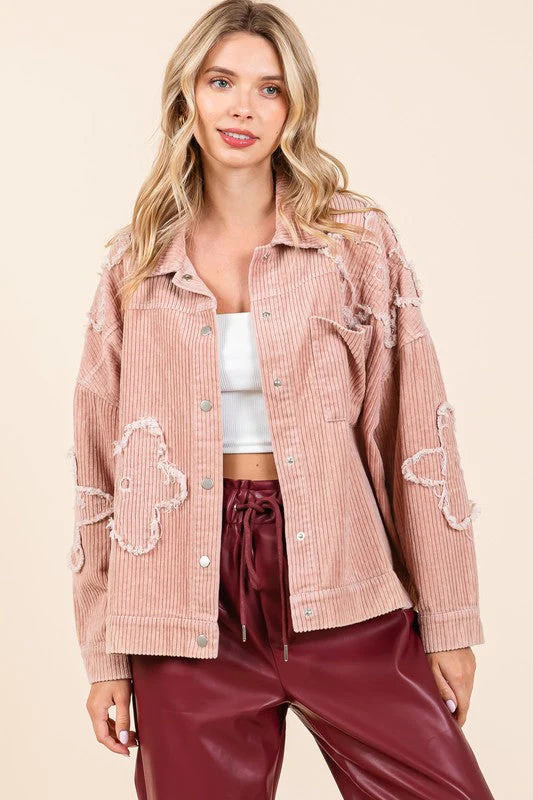Julieta | Plus corduroy jacket with dropped shoulders - Image 9