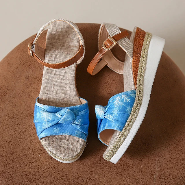 Julieta® | Stylish Knotted Wedge Sandals For Women - Image 2