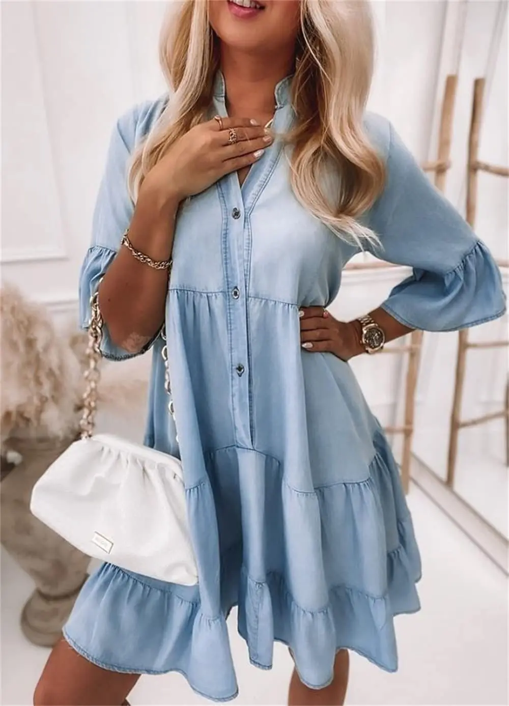 Julieta® | Women's denim dress - Image 4