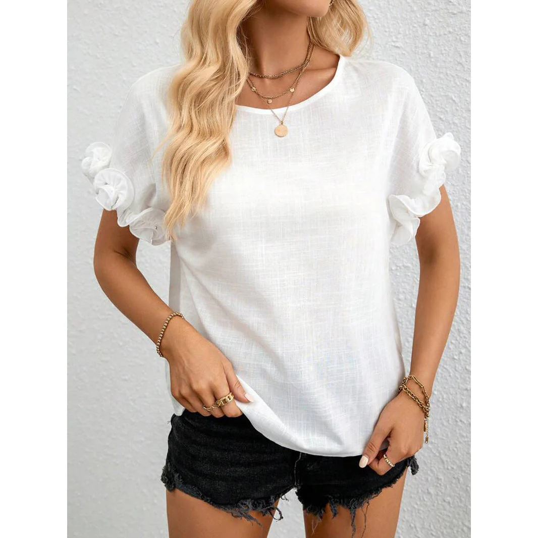 Justina® | Women'S Blouse With Ruffle Details And Airy Fit - Image 4