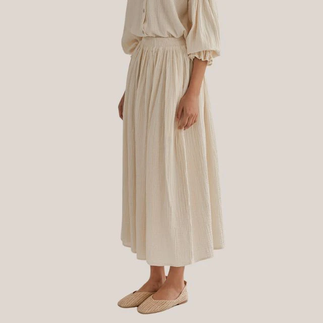 Kaia® | Blouse And Pleated Midi Skirt Set - Image 8
