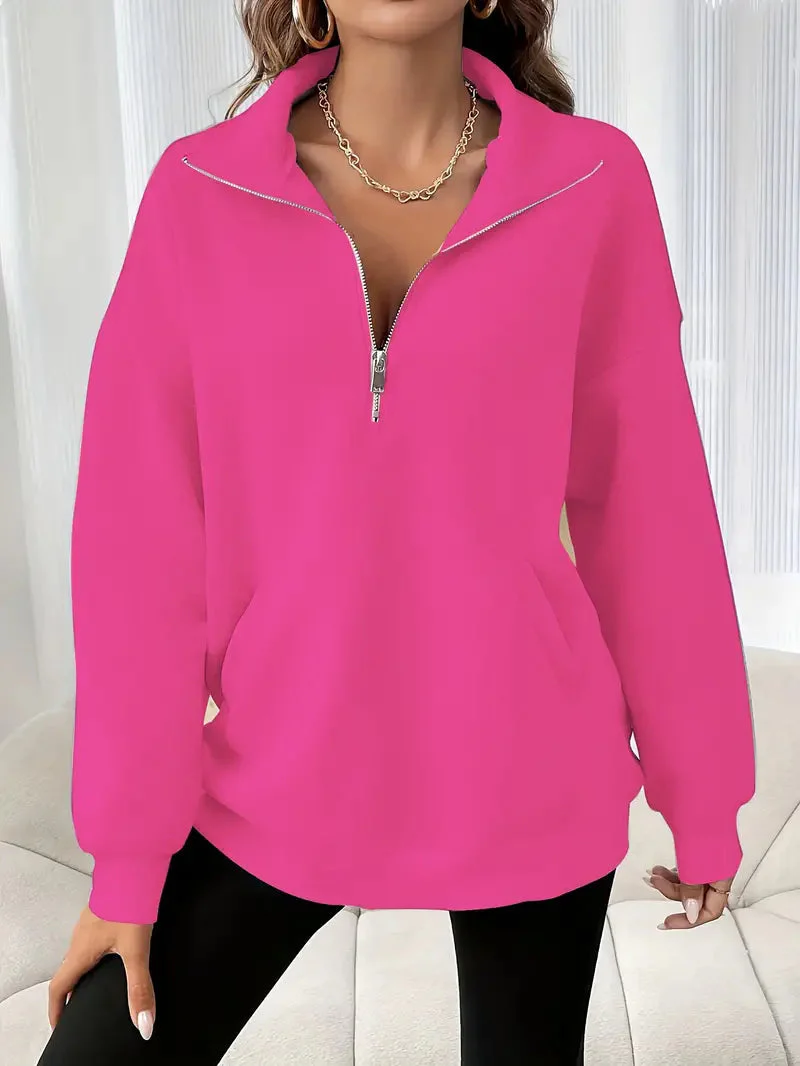 Kaitlyn® | Casual Loose Zip-Up Sweater - Image 4