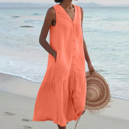 Kaitlyn® | Elegant Women'S Linen Dress - Image 5