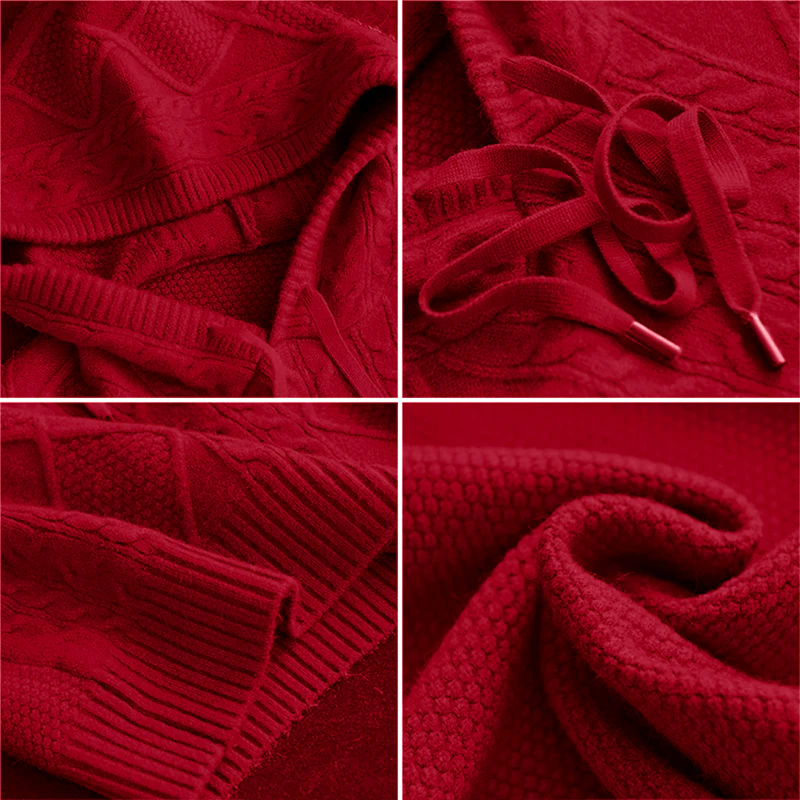 Karen | Jacquard sweater with hood - Image 5