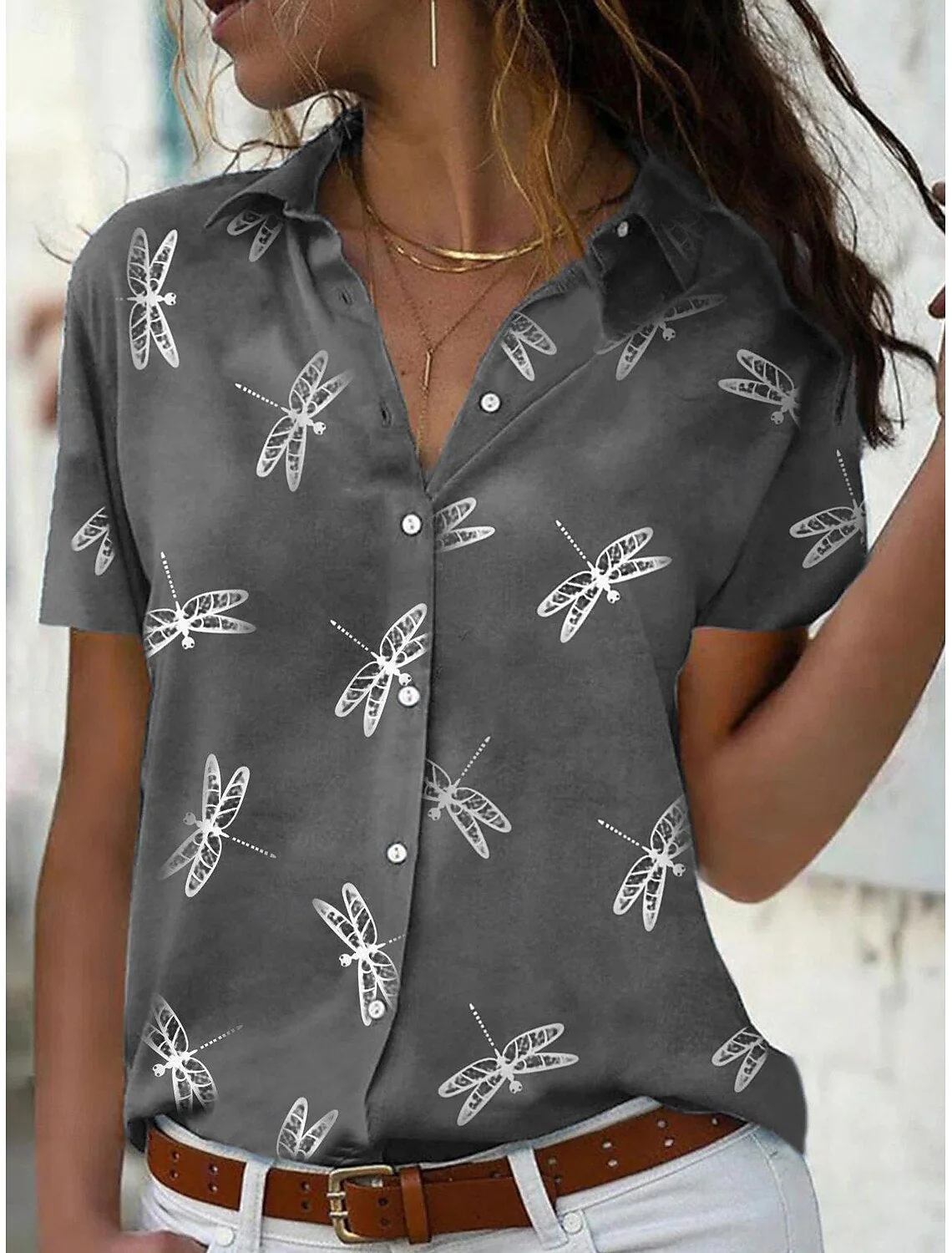 Karen® | Relaxed Fit Women'S Short Sleeve Summer Shirt - Image 3
