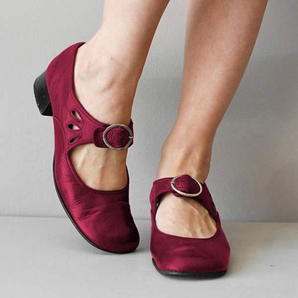 Karen® | Wedge Leather Orthopedic Buckle Sandals - Image 4