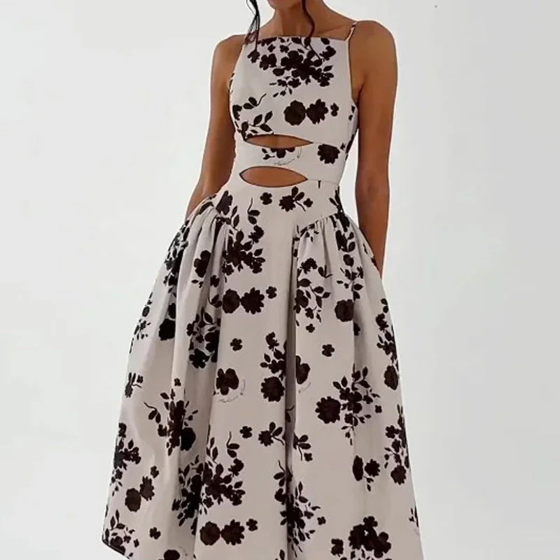 Karen® | Women'S A-Line Dress With Cut-Outs And Floral Print - Image 3