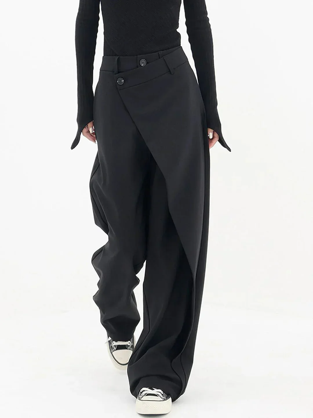 Karina® | Versatile asymmetric baggy pants for women - Image 2