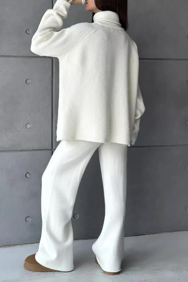 Karla | Casual daily long sleeve two piece suit with zip collar - Image 15