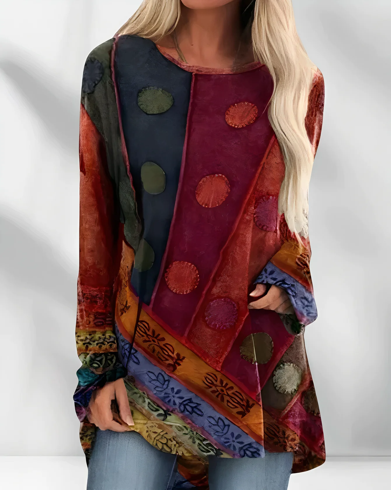 Karla® | Ethnic Print Blouse For Women